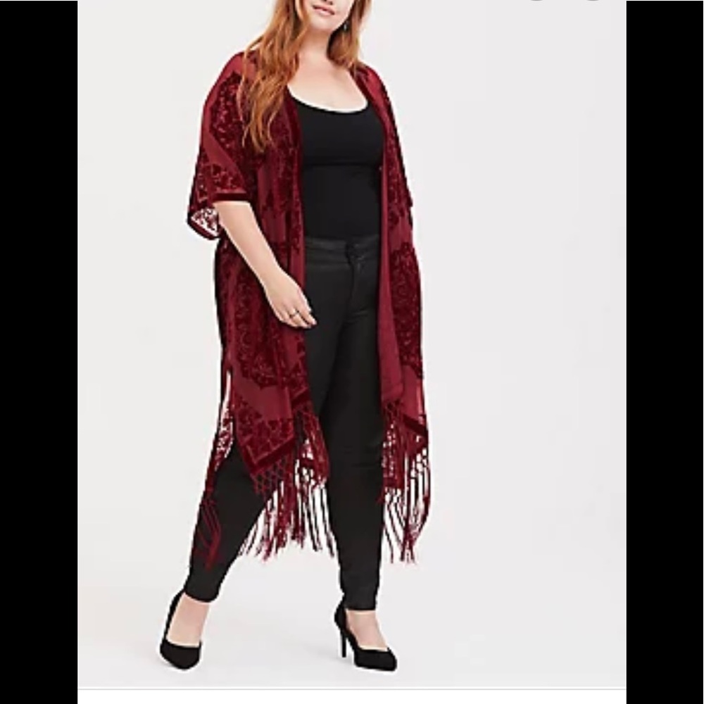 Velvet Chiffon kimono